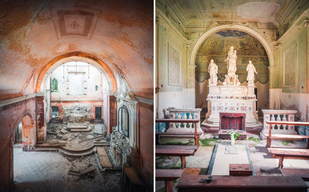Fotógrafo captura o declínio de igrejas abandonadas na Itália 01