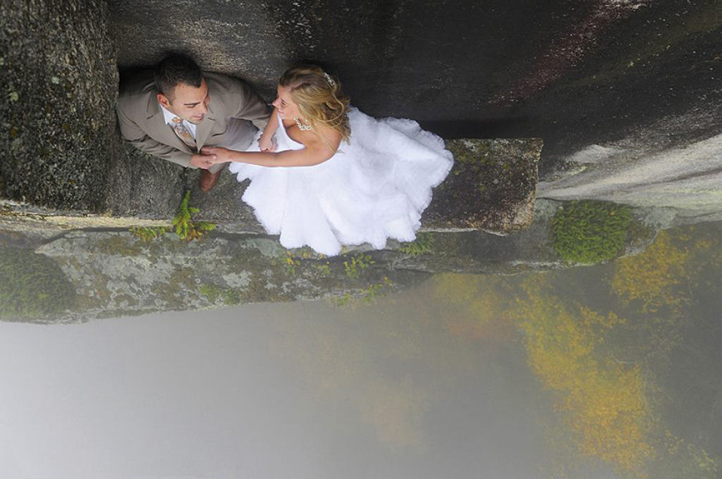 Este fotógrafo faz fotos de casamento em um penhasco a mais de 100 metros de altura 03