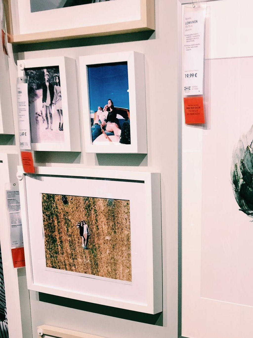 Casal substituiu todas as fotografias emolduradas de uma loja Ikea com fotos deles mesmos 10