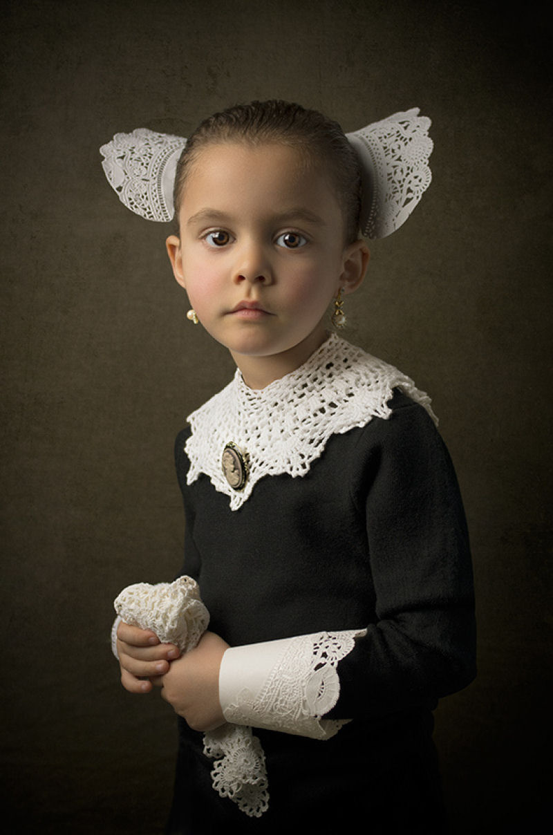 Fotógrafo retrata a sua filha de 5 anos no estilo dos antigos mestres 06