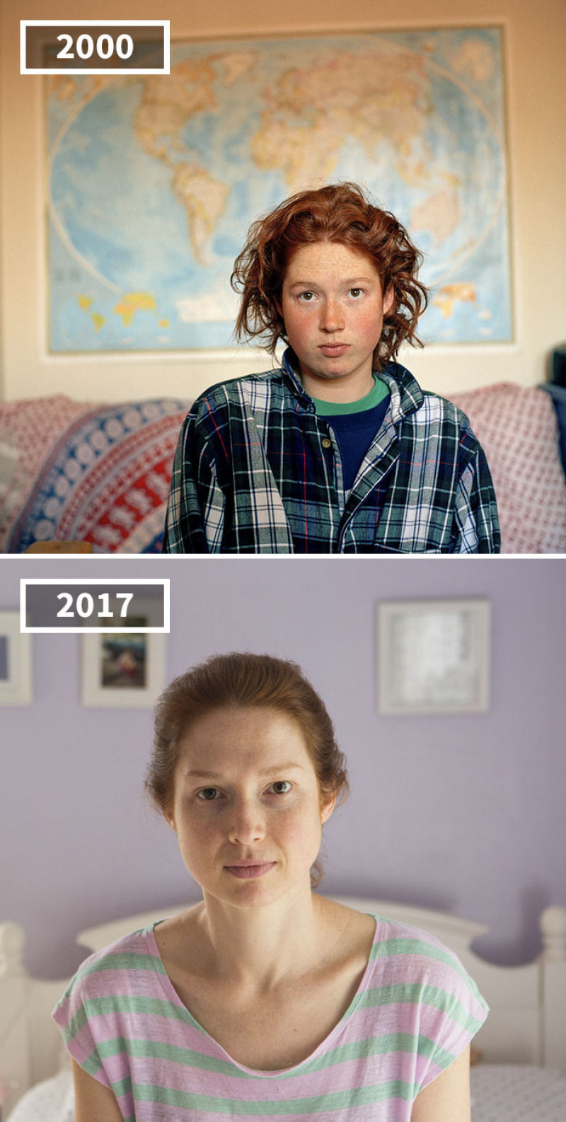 17 anos separam as fotos de antes e depois dos amigos desta fotgrafa 03