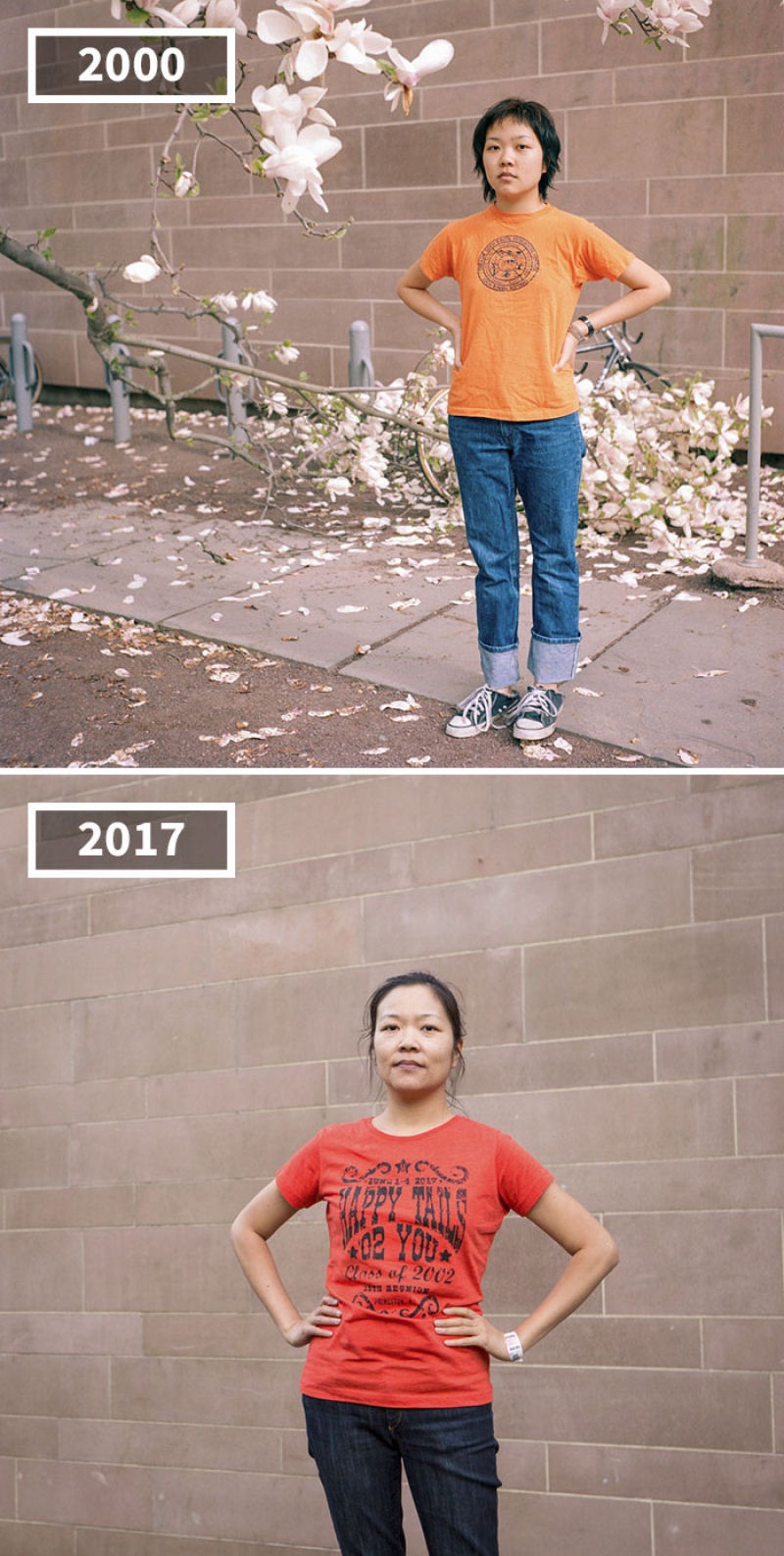 17 anos separam as fotos de antes e depois dos amigos desta fotgrafa 10