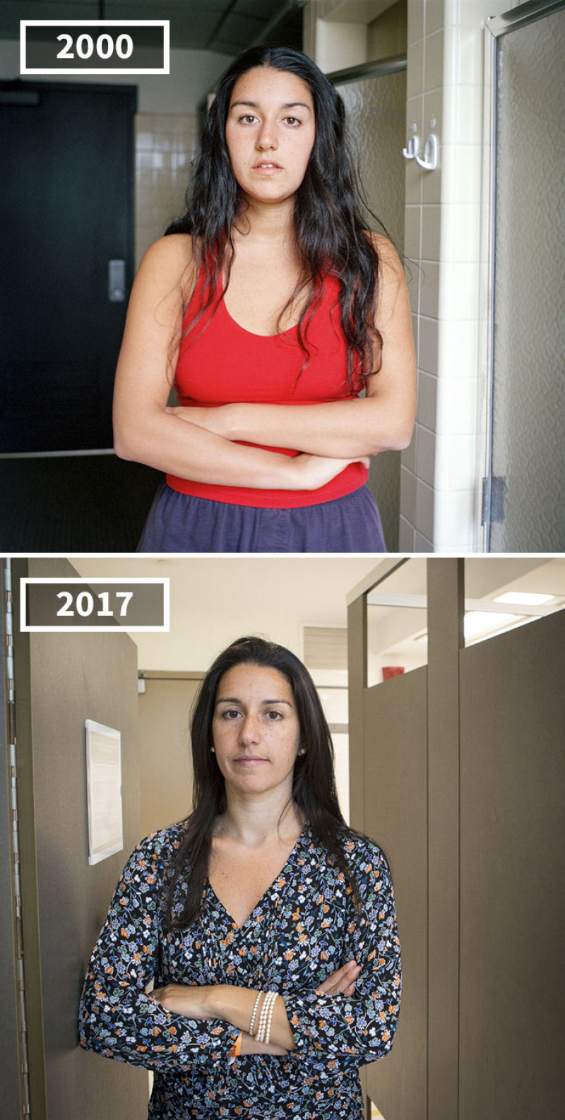17 anos separam as fotos de antes e depois dos amigos desta fotgrafa 11