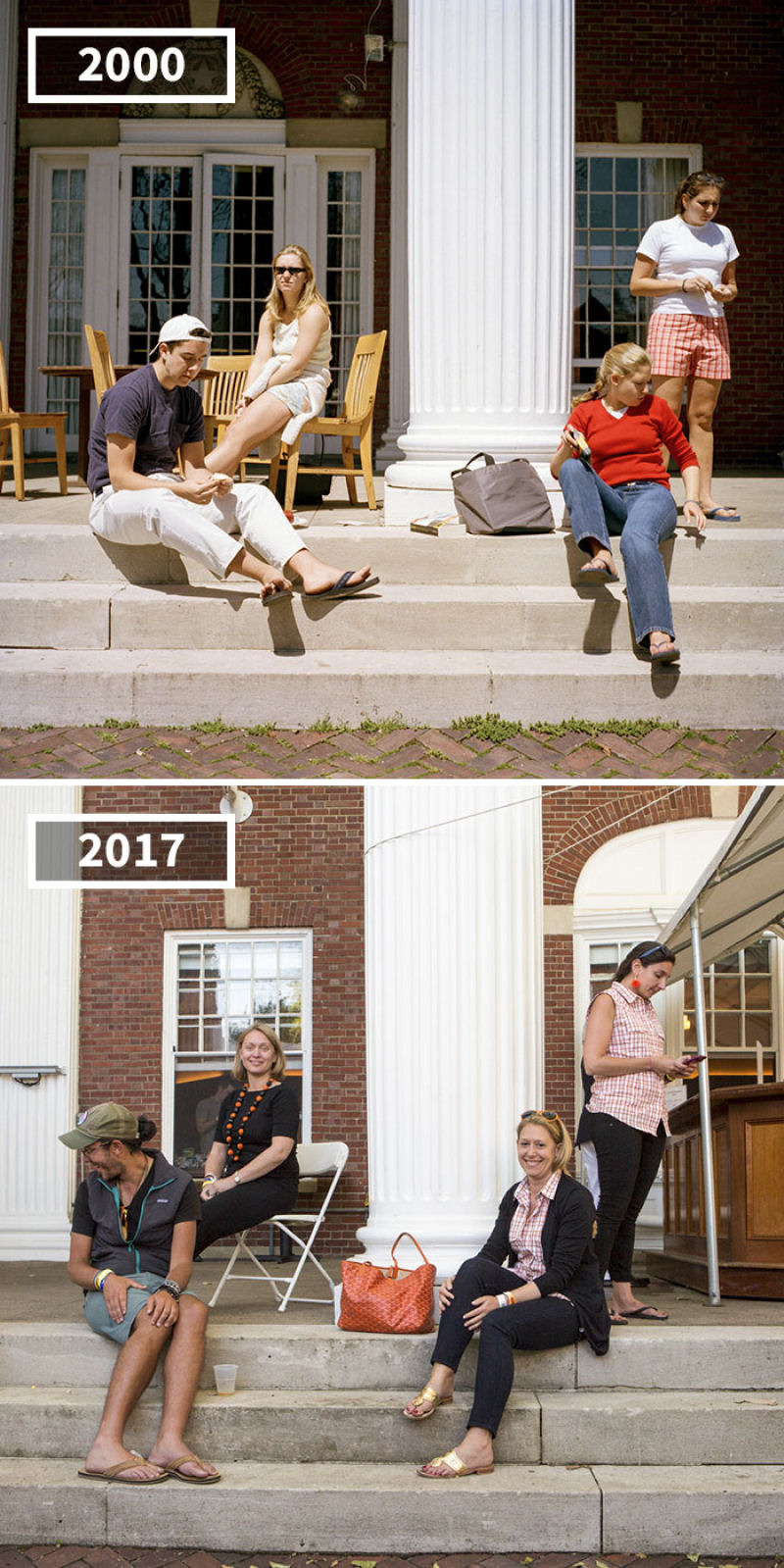 17 anos separam as fotos de antes e depois dos amigos desta fotgrafa 12