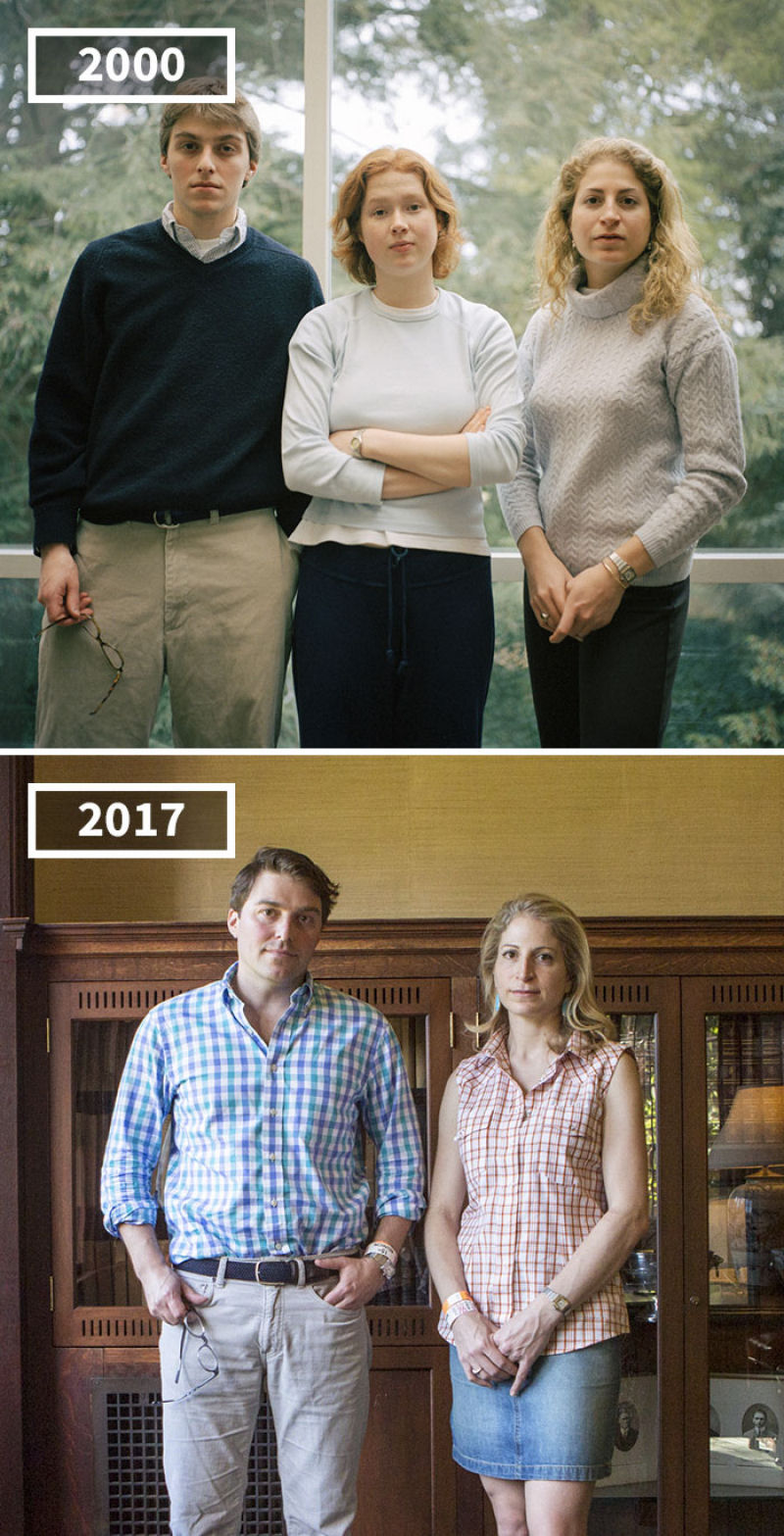 17 anos separam as fotos de antes e depois dos amigos desta fotgrafa 15