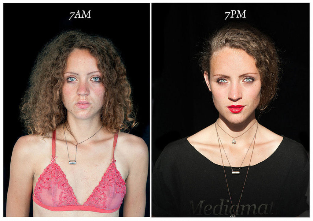 Uma fascinante srie de fotografias mostra como as pessoas se transformam da manh  noite 02