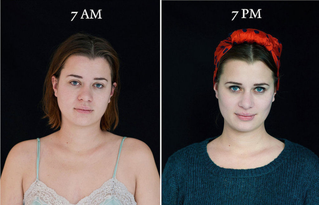 Uma fascinante srie de fotografias mostra como as pessoas se transformam da manh  noite 05