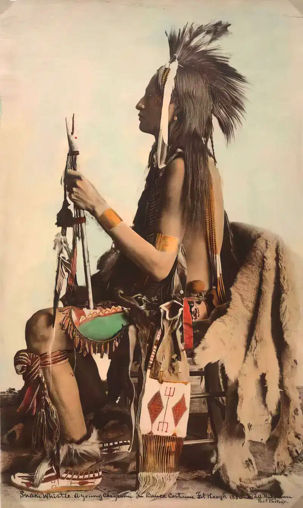 Impressionantes fotos históricas coloridas de nativos americanos do final do século 19 e início do século 20 20
