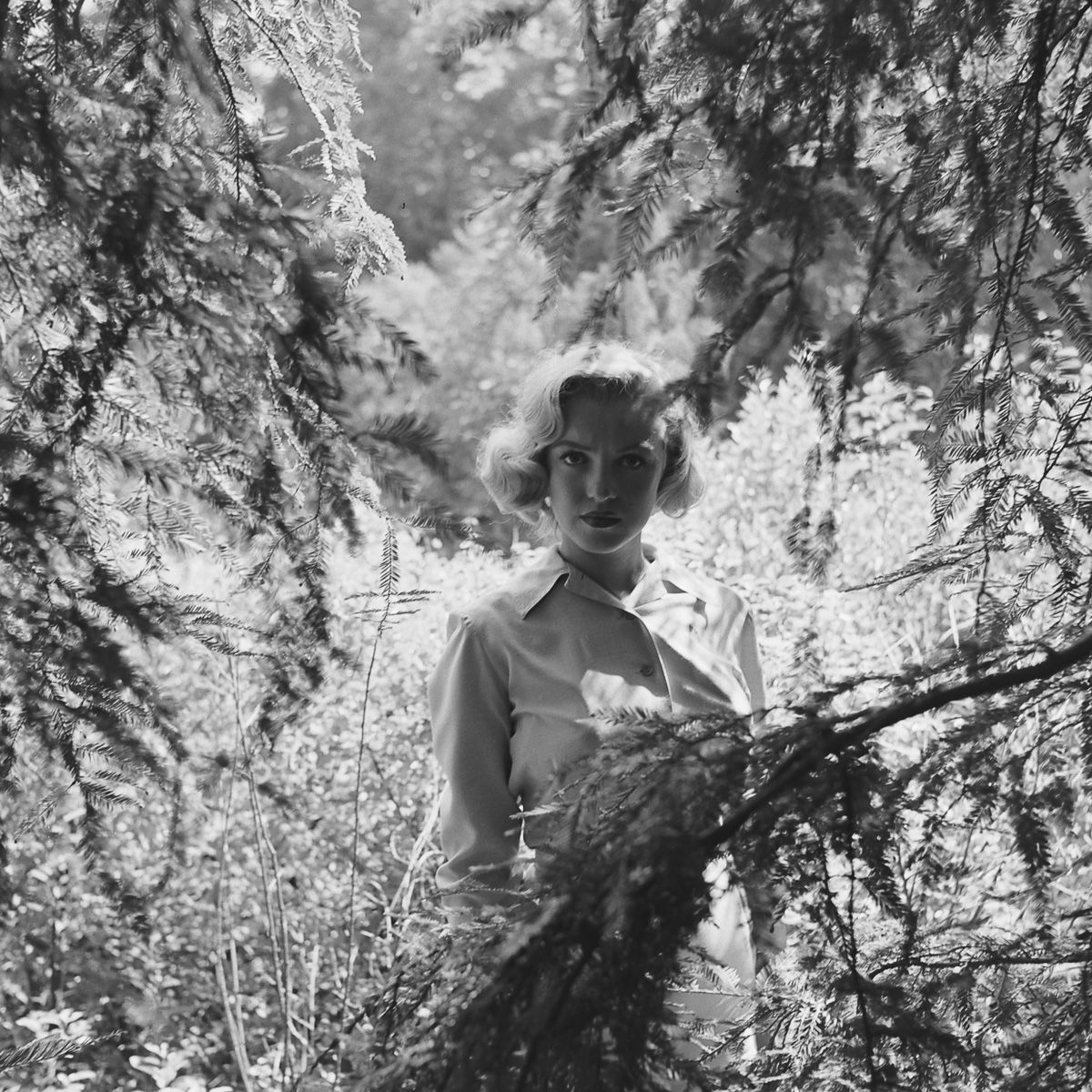 Fotos raras de Marilyn Monroe caminhando no bosque antes de ser famosa 11