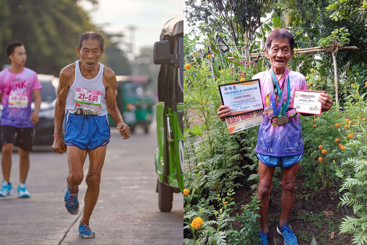 Atleta de 75 anos com tnis rasgados terminou meia maratona em menos de duas horas