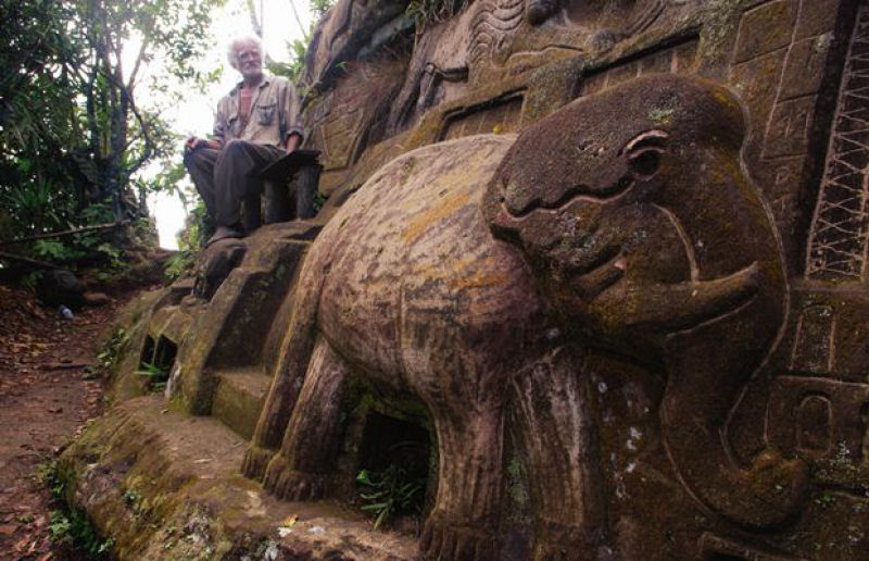 O famoso eremita escultor de pedras da Nicarágua
