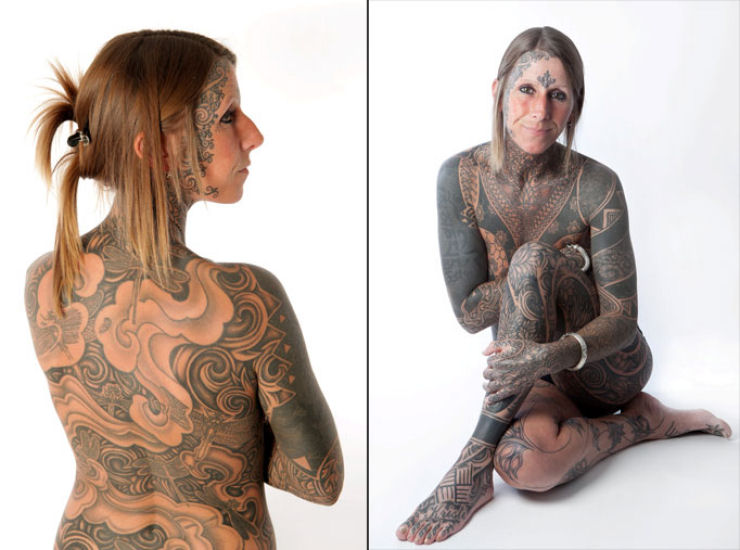 Britnica comemora divrcio tatuando 85% do seu corpo