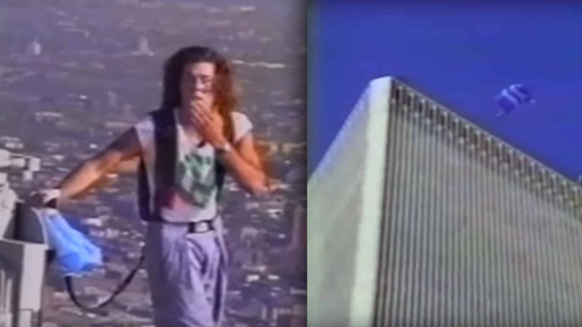 O dia em que um ousado paraquedista pulou do terrao do World Trade Center