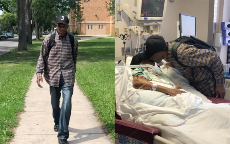 Homem de 99 anos caminha mais de 10 km por dia para ver sua esposa no hospital