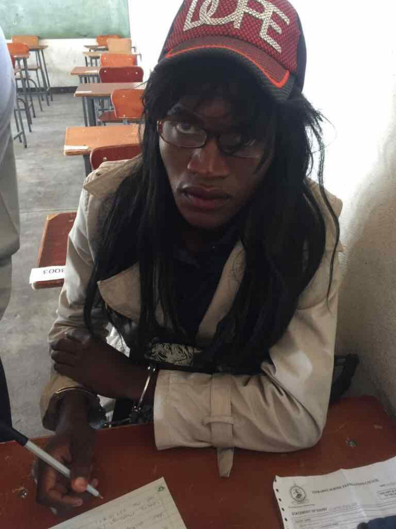 Zimbabuense foi flagrado tentando fazer exame da namorada
