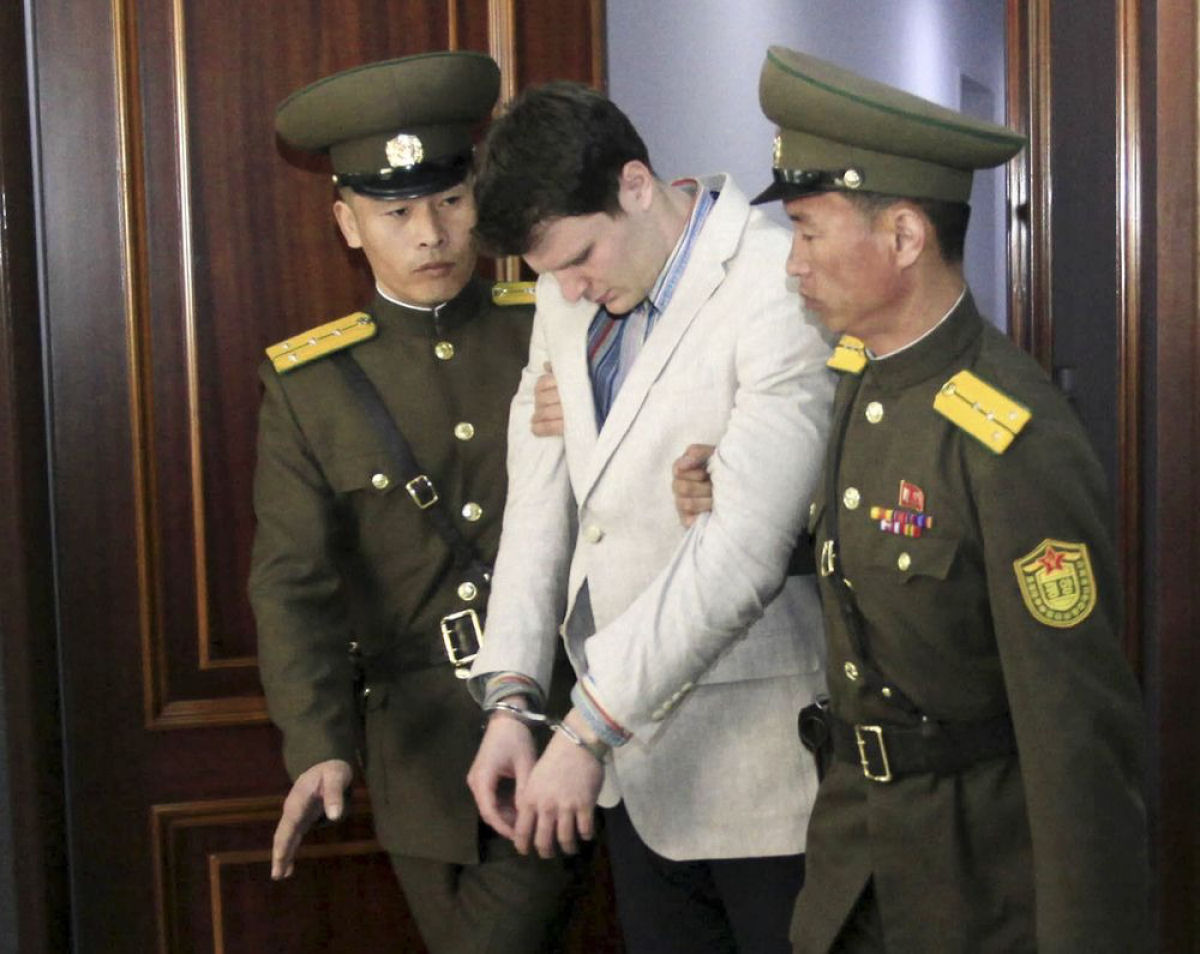 Jovem americano foi condenado a 15 anos de prisão na Coréia do Norte por um motivo fútil