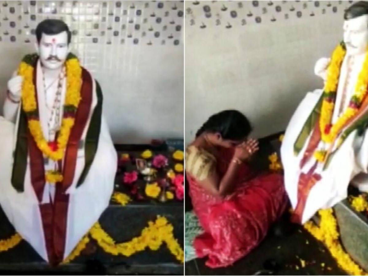 Indiana constrói um templo para o marido que morreu faz 4 anos
