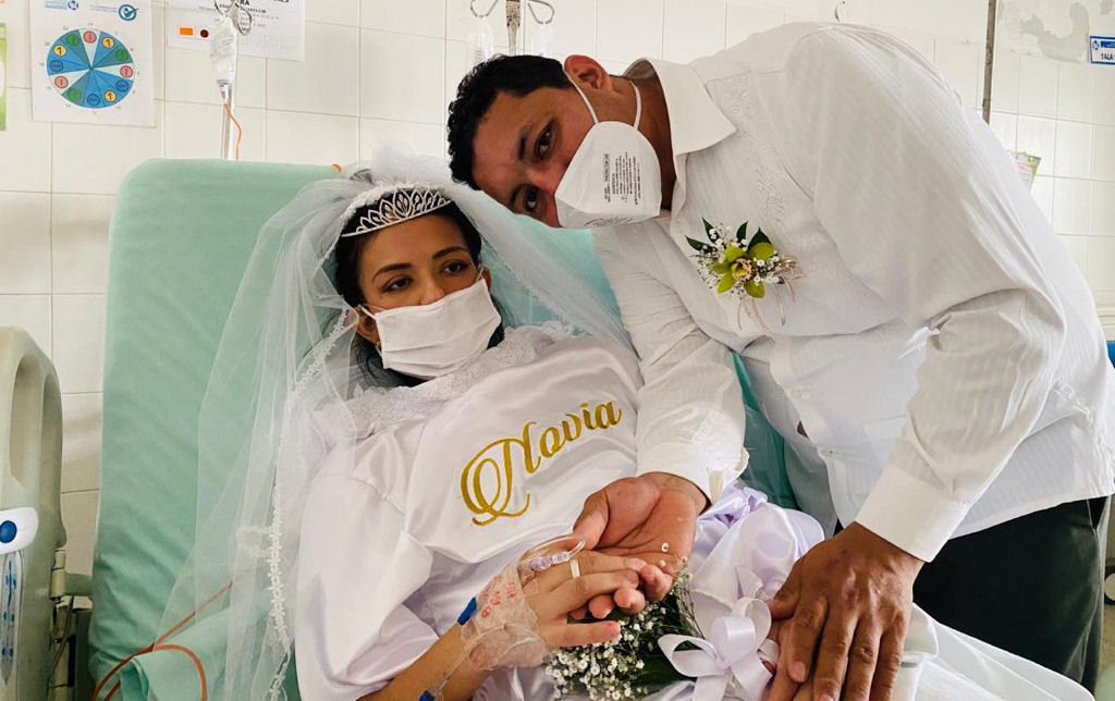 A comovente história do casal colombiano que se casou em um hospital para cumprir o último desejo da noiva