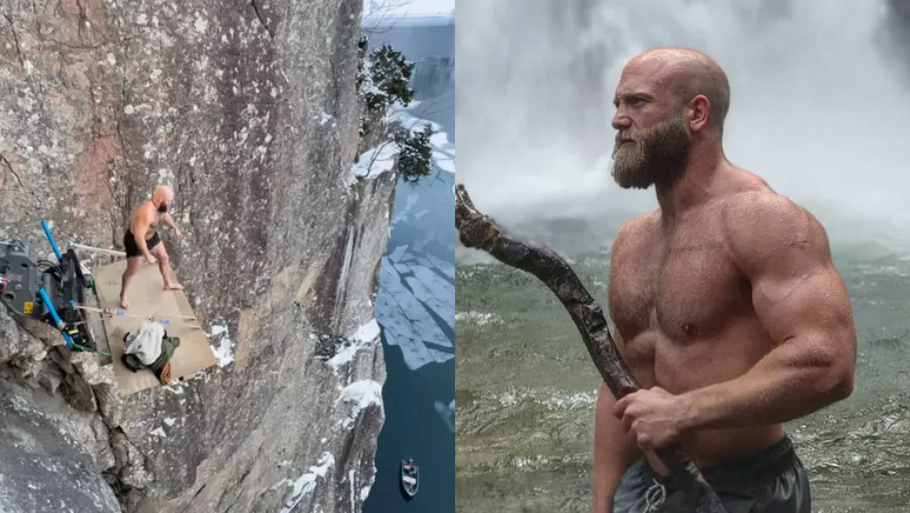 Viking maluco quebra recorde mundial de 'barrigada' em penhasco de fiorde