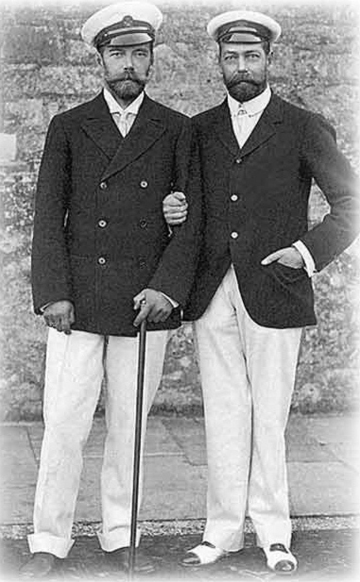 ltima foto realizada juntos nas frias do ano 1916 na Ilha de Wigth