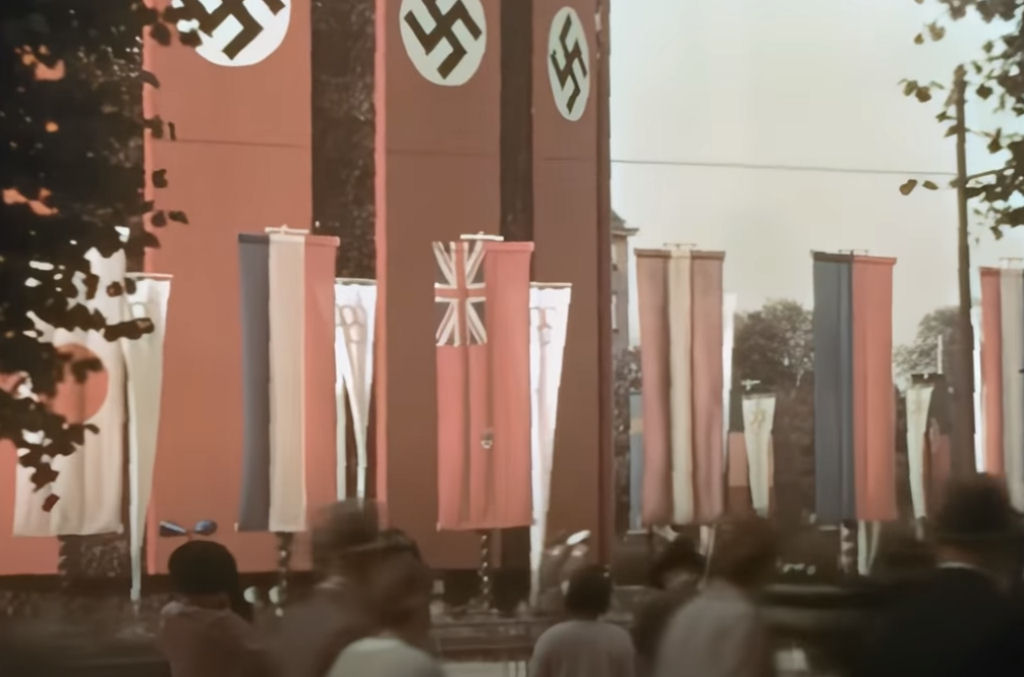 Filmagem rara de Berlim durante Jogos Olímpicos de 1936 foi aprimorada e colorida por IA