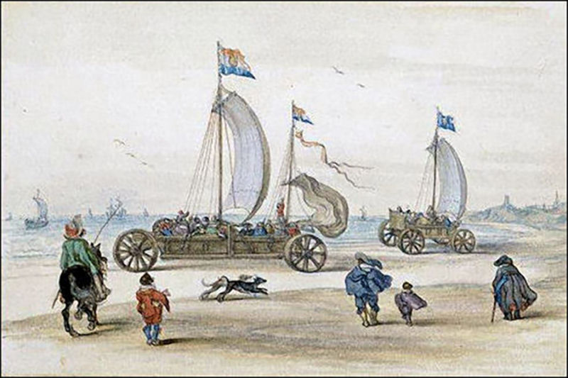 Os veleiros de terra que um genial inventor construiu para Mauricio de Nassau no sculo XVI