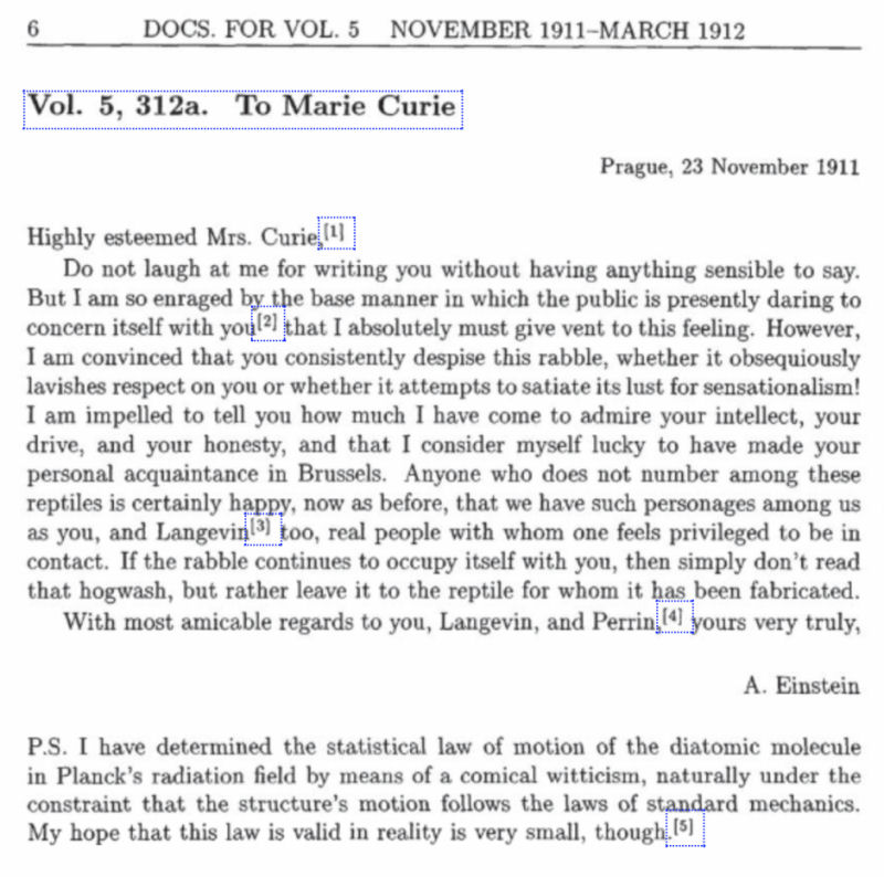 Albert Einstein aconselhou Marie Curie quando tentaram cancel-la j em 1911
