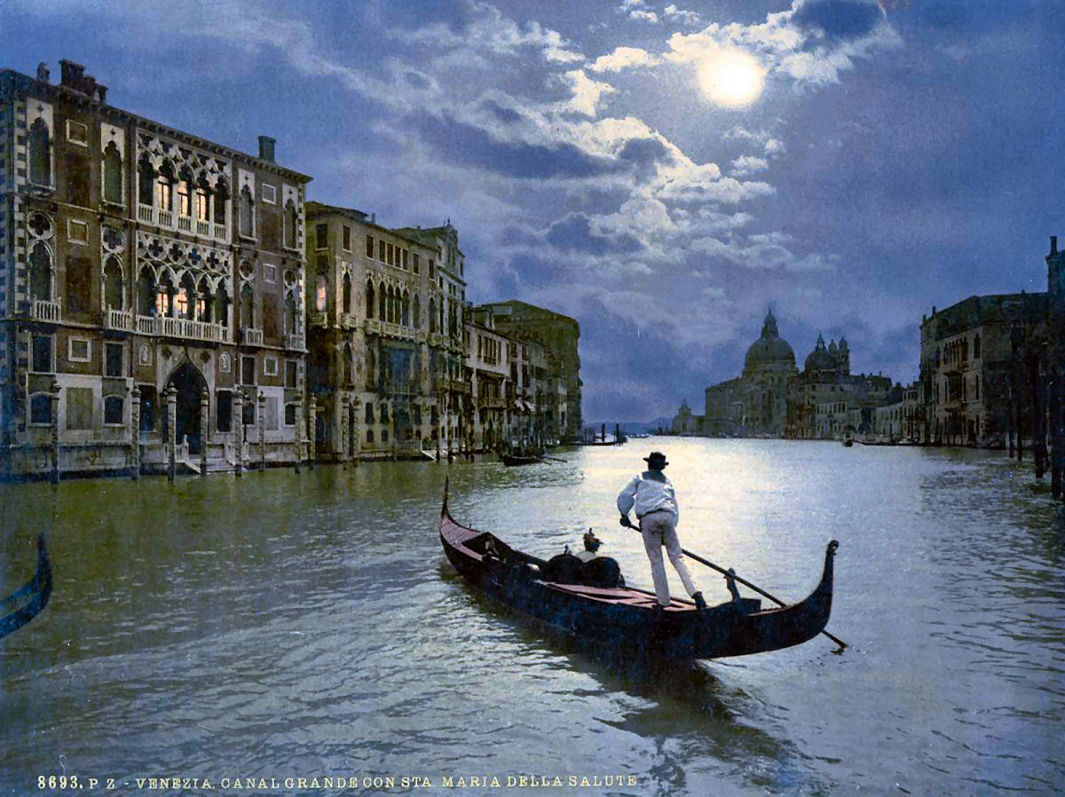 As belas fotos coloridas de Veneza, em 1890, feitas pelo processo de fotocromo 01