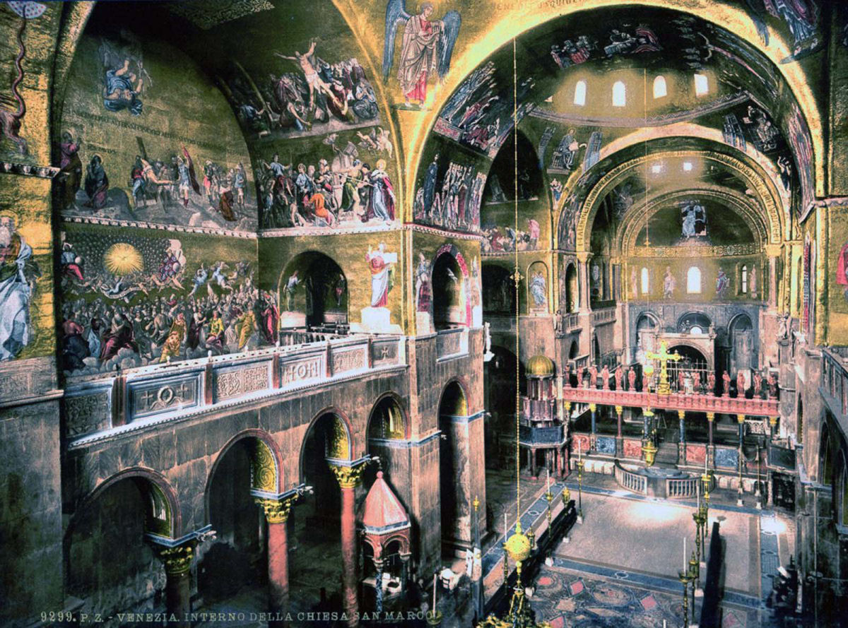 As belas fotos coloridas de Veneza, em 1890, feitas pelo processo de fotocromo 04
