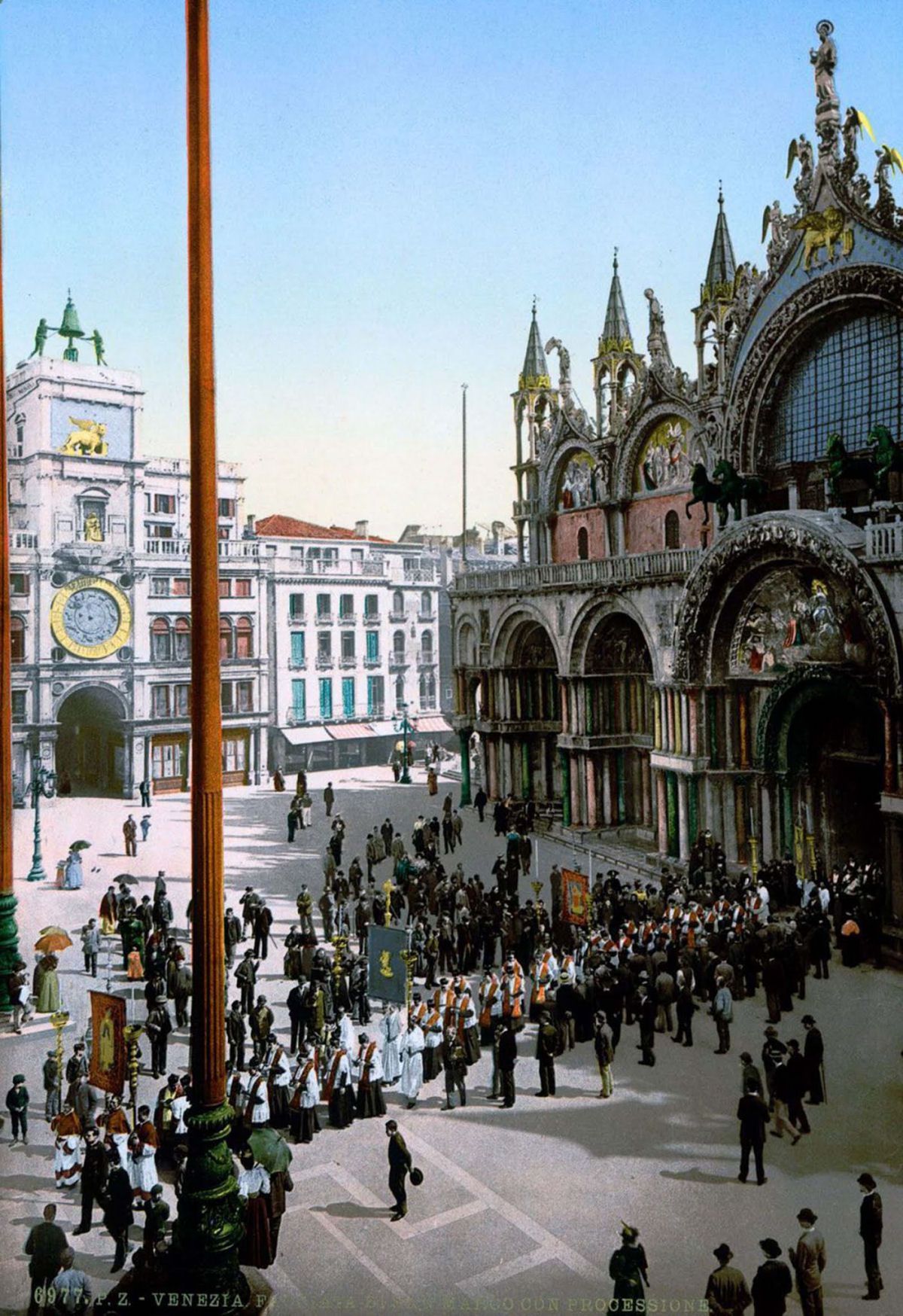 As belas fotos coloridas de Veneza, em 1890, feitas pelo processo de fotocromo 06