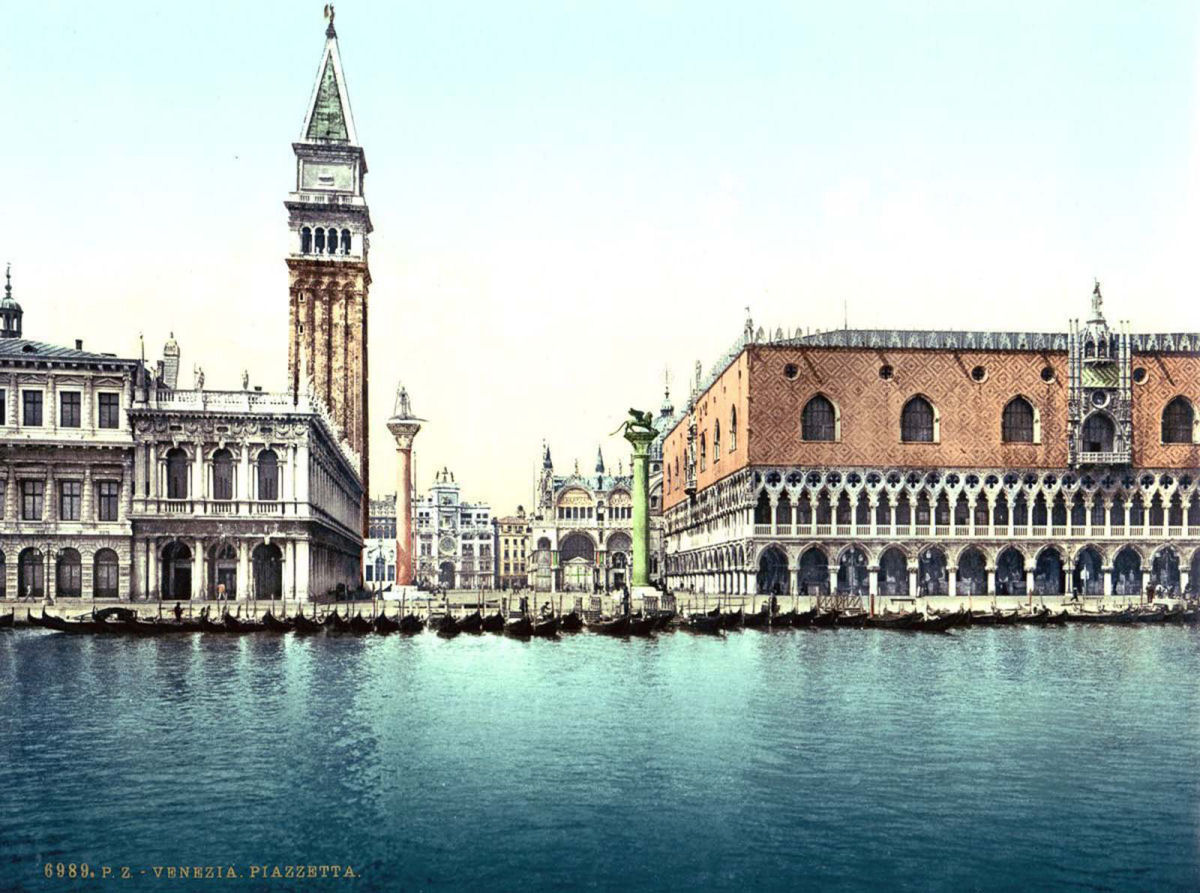 As belas fotos coloridas de Veneza, em 1890, feitas pelo processo de fotocromo 08