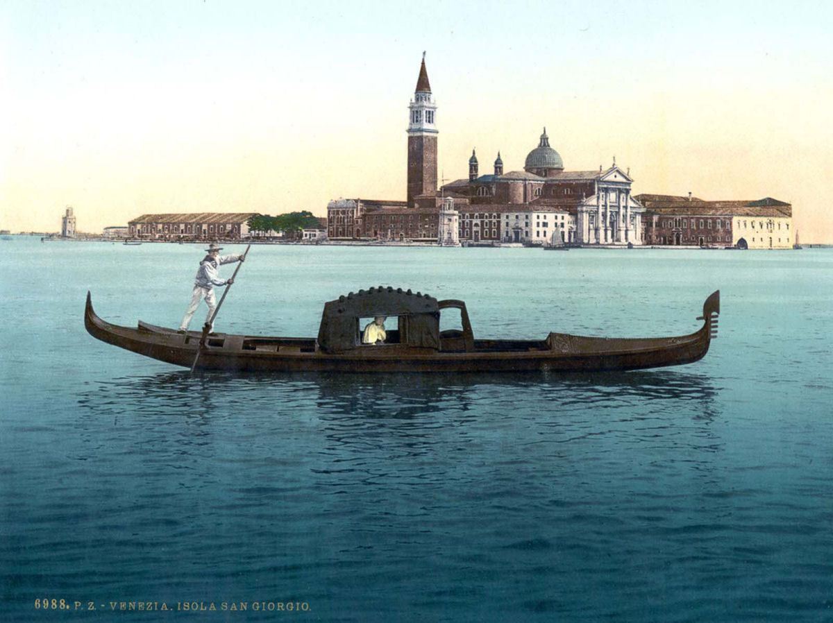 As belas fotos coloridas de Veneza, em 1890, feitas pelo processo de fotocromo 11