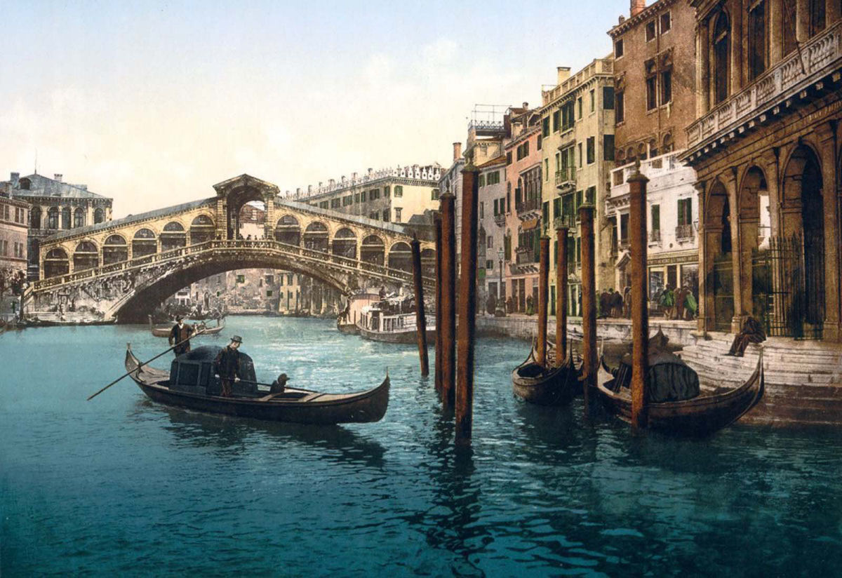 As belas fotos coloridas de Veneza, em 1890, feitas pelo processo de fotocromo 18