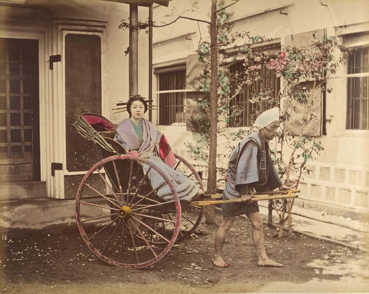 Fotografias colorizadas à mão do Japão à beira da modernidade 25