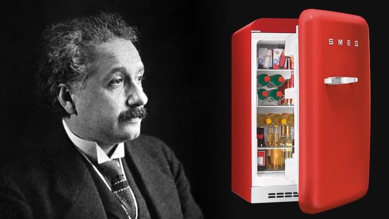 Aps formular a teoria da relatividade, Einstein usou seu tempo livre para inventar um novo tipo de geladeira