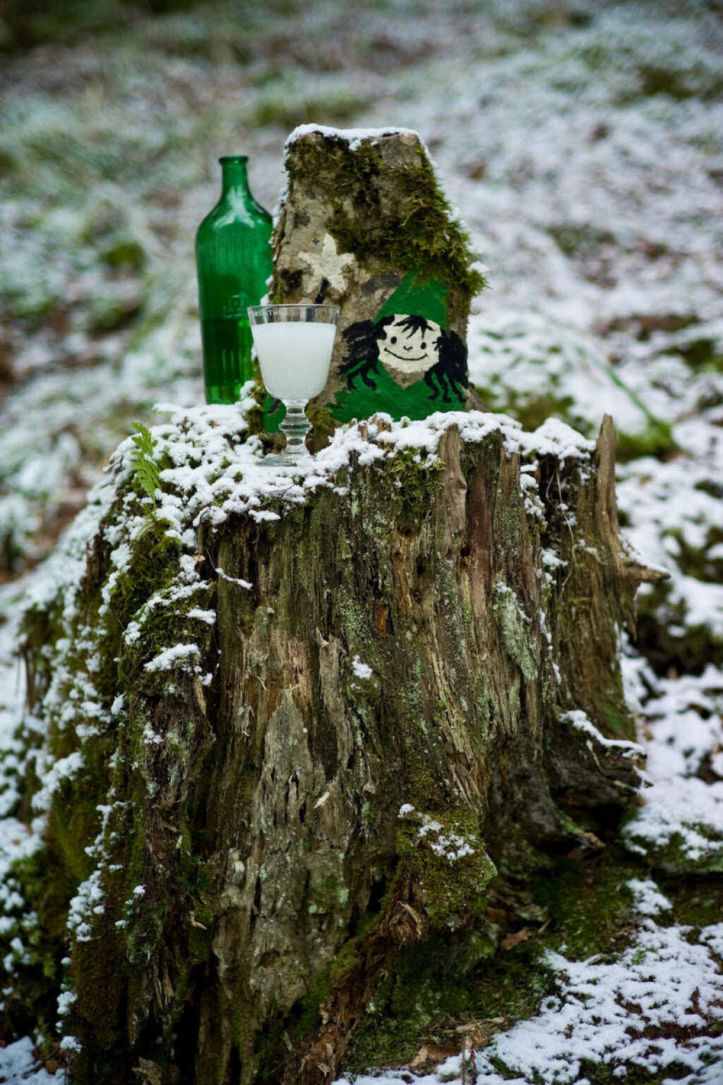 Por que h garrafas de absinto ocultas nos bosques suos?