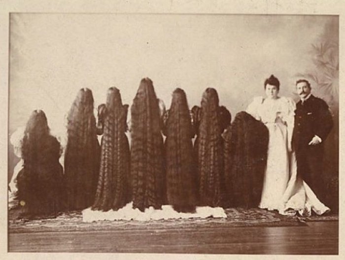 A incrível história das sete irmãs Sutherland e suas fartas melenas