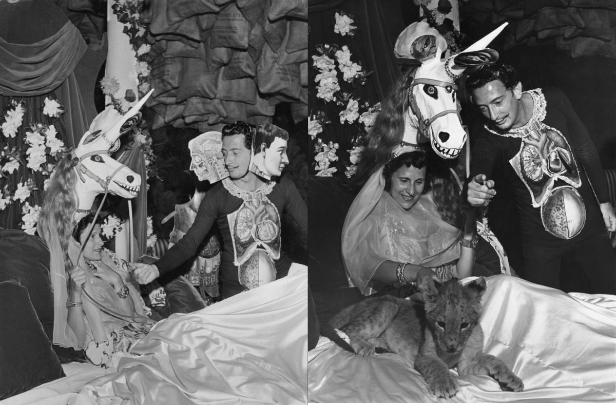 O surrealista jantar de Dali na floresta encantada de um hotel, em 1941