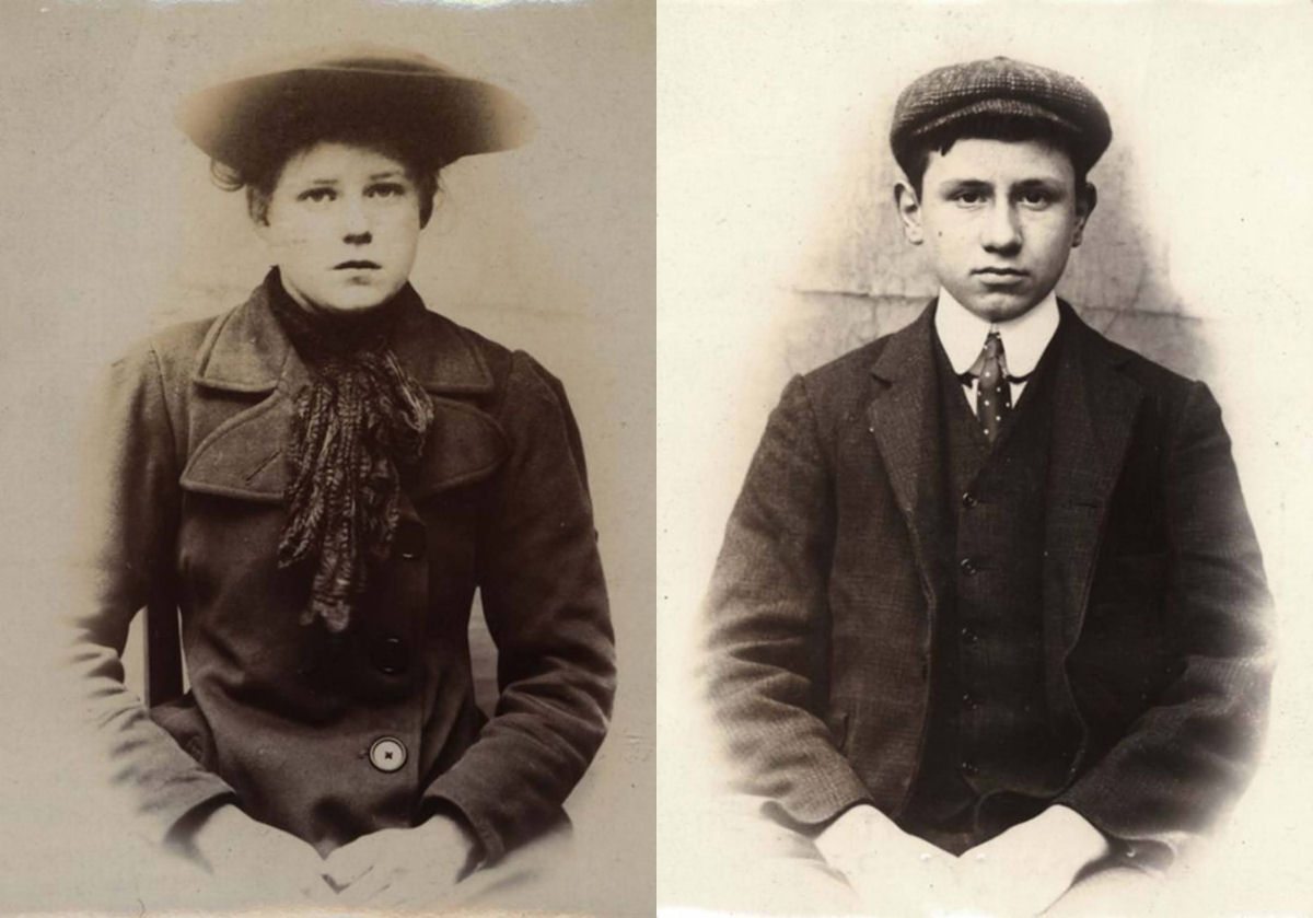 Mugshots de crianças eduardianas que foram presas por pequenos crimes na década de 1900 38