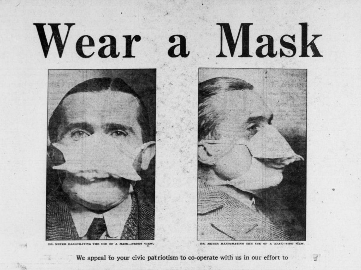 Muitas pessoas se recusaram a usar máscaras na pandemia de gripe espanhola 02