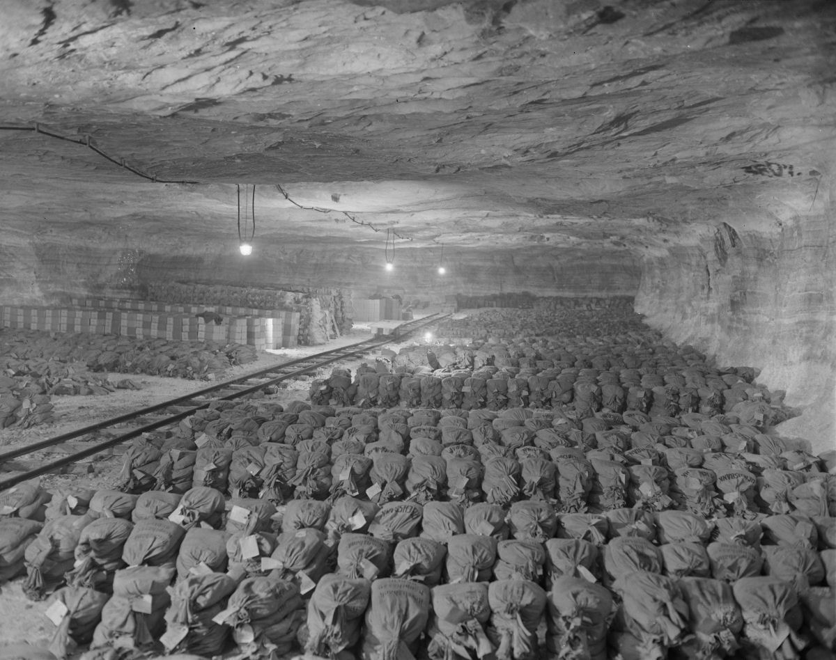 A mina de Merkers-Kieselbach onde os nazistas esconderam seus tesouros