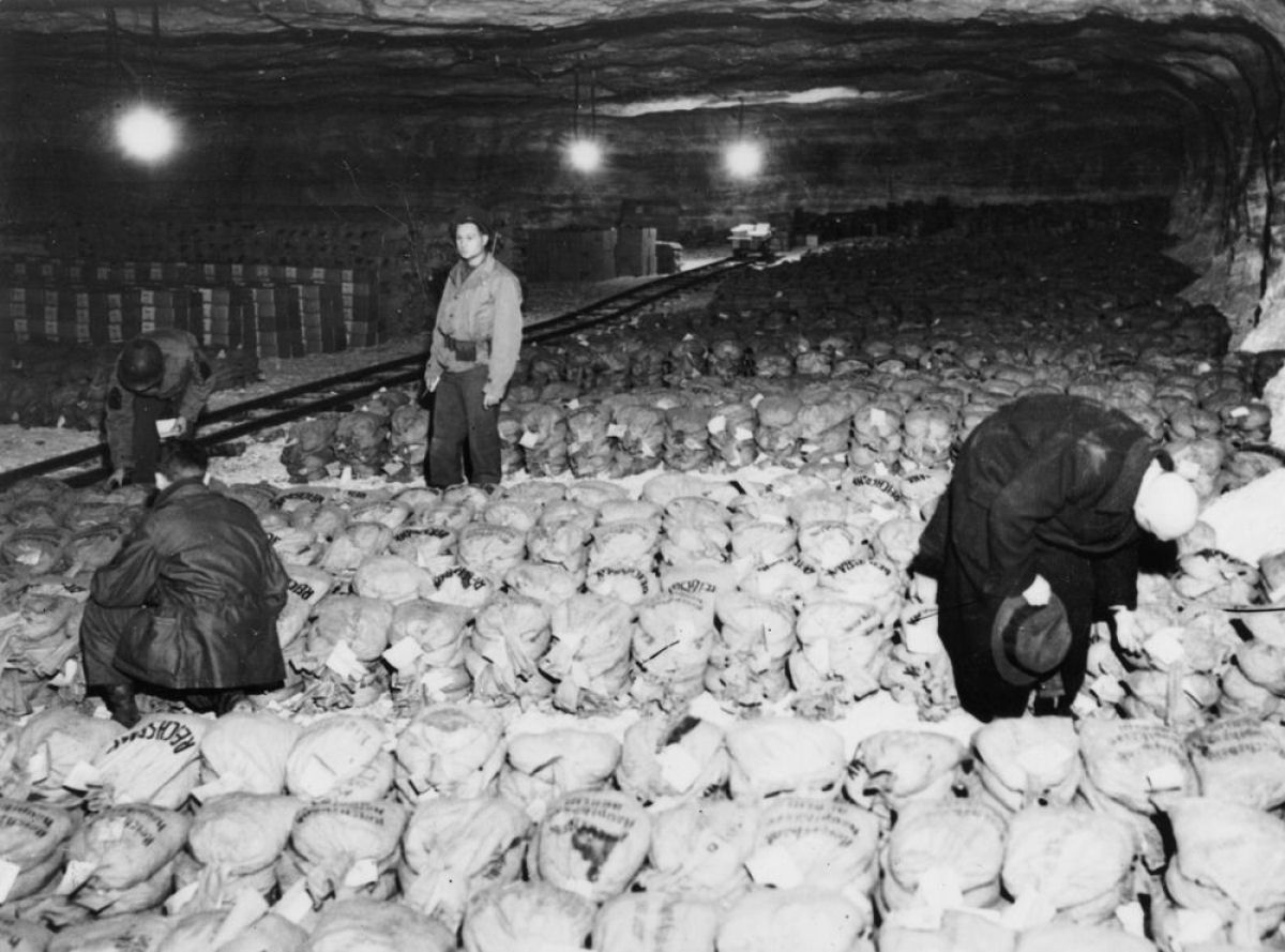 A mina de Merkers-Kieselbach onde os nazistas esconderam seus tesouros