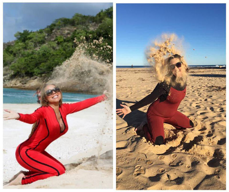 Mulher continua recriando fotos das celebridades do Instagram para mostrar como so ridculas 22