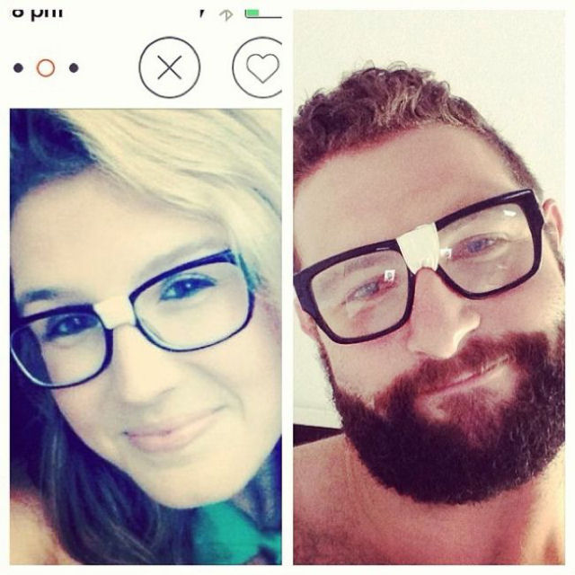 Barbudo australiano recria hilariantes selfies femininas de aplicativo de encontros 15