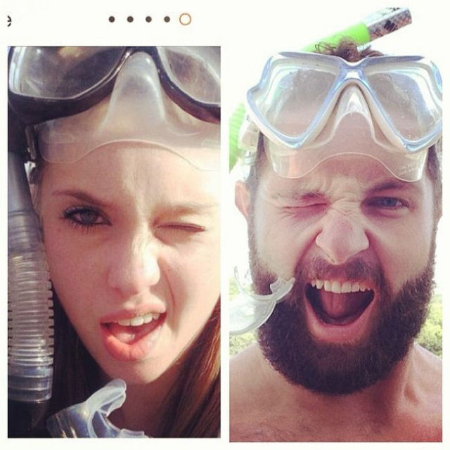Barbudo australiano recria hilariantes selfies femininas de aplicativo de encontros 27