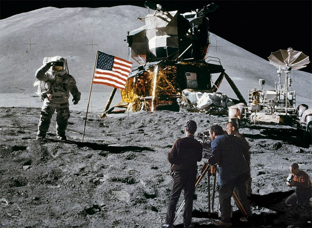 Cosmonautas russos comprovaro se os americanos realmente pisaram  Lua