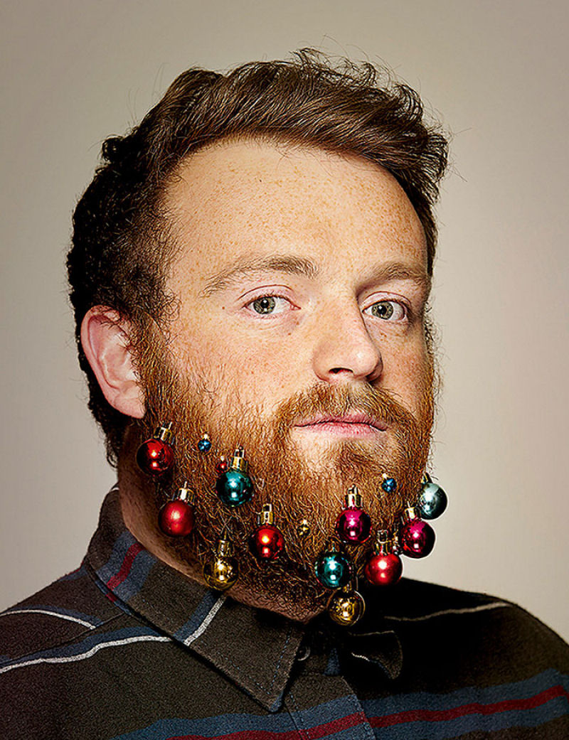 Os hipsters pira: como transformar sua barba em uma rvore de Natal 03