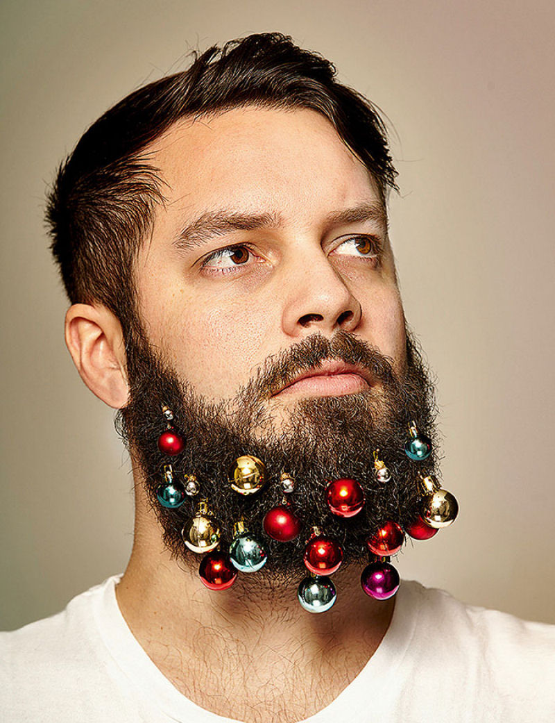 Os hipsters pira: como transformar sua barba em uma rvore de Natal 04