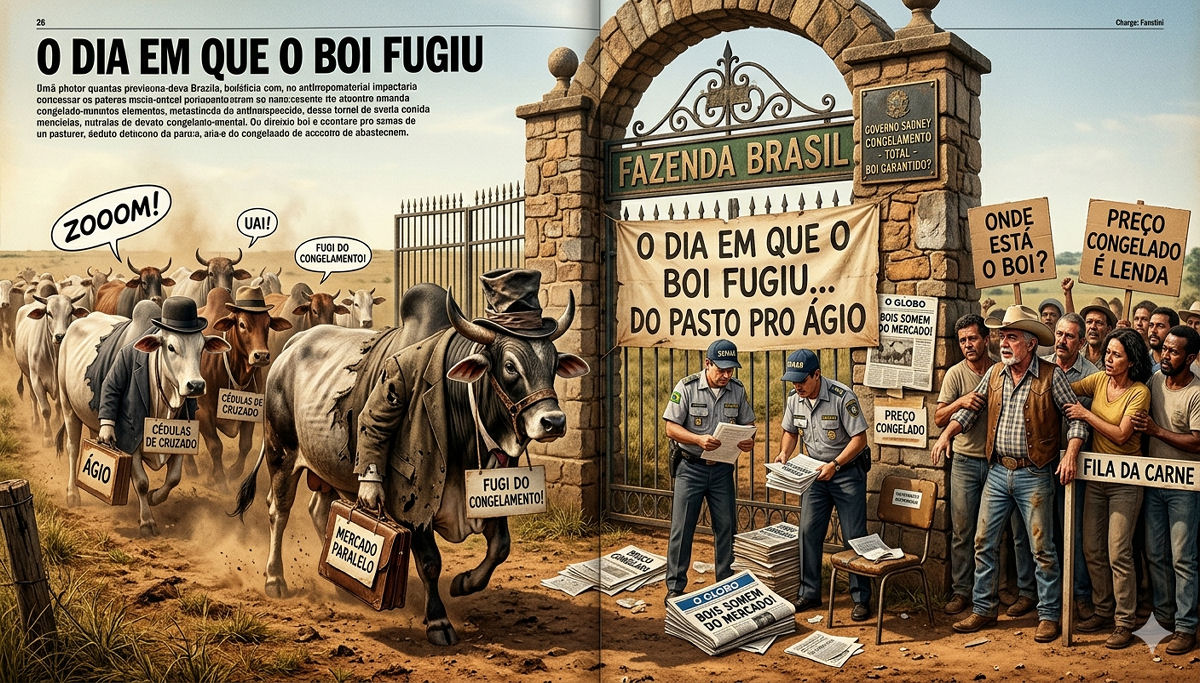 O dia em que o boi fugiu dos pastos brasileiros