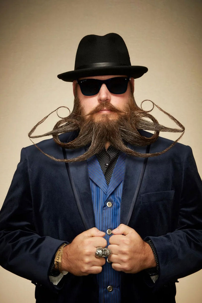 As barbas e bigodes mais espetaculares e excntricas do Campeonato Mundial de Barbas e Bigodes 2019 19